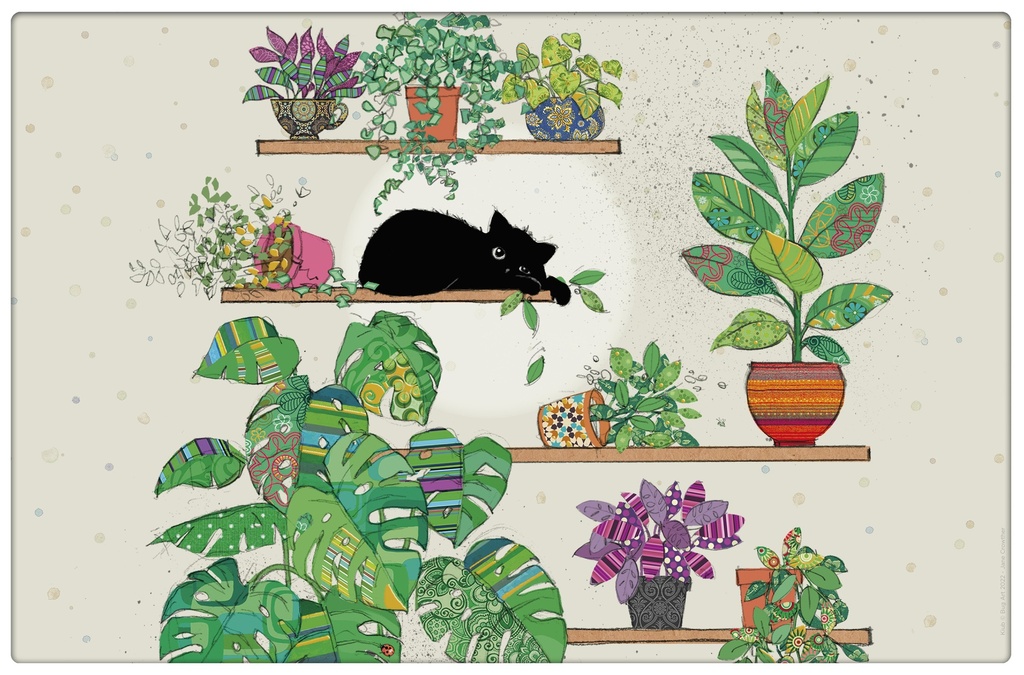 SET DE TABLE EN PP BUG ART CHATON PLANTES