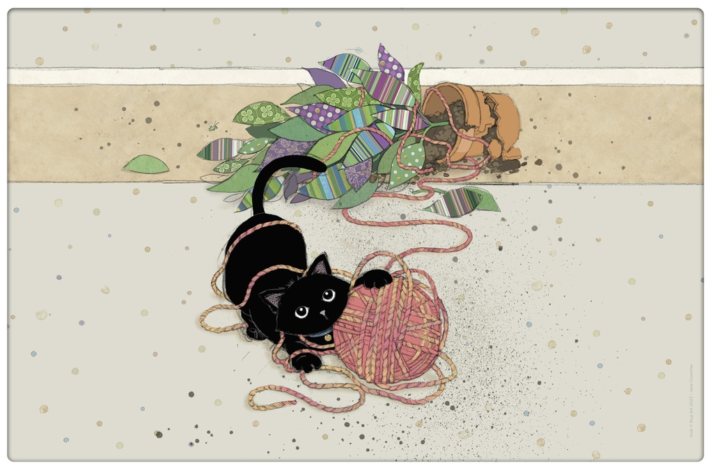 SET DE TABLE BUG ART CHATON PELOTE