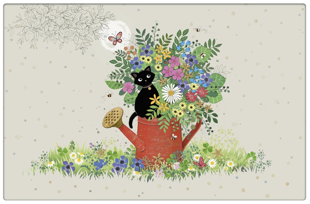 SET DE TABLE BUG ART CHATON ARROSOIR