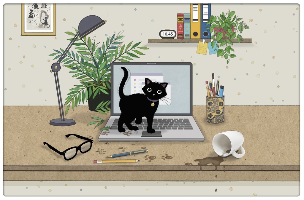 SET DE TABLE BUG ART CHATON ORDI