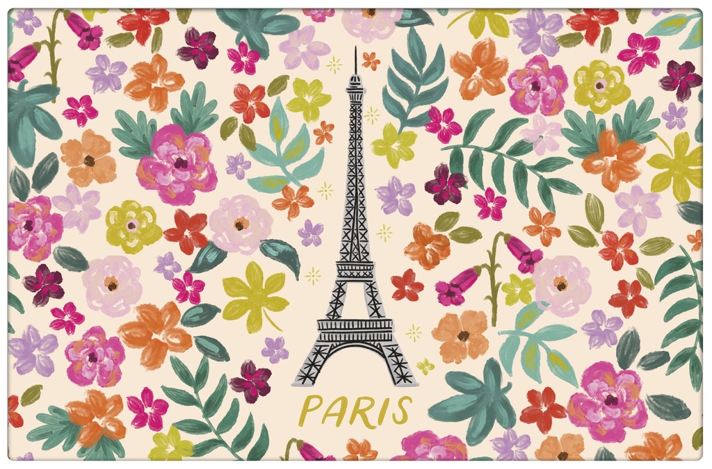 SET DE TABLE PARIS JE T ADORE FLEURS
