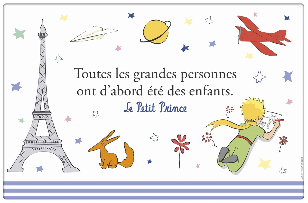 SET DE TABLE LPP A PARIS ENFANT BLEU