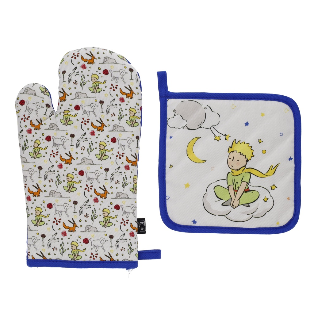 SET DE GANT ET MANIQUE LE PETIT PRINCE LIBERTY / BLANC