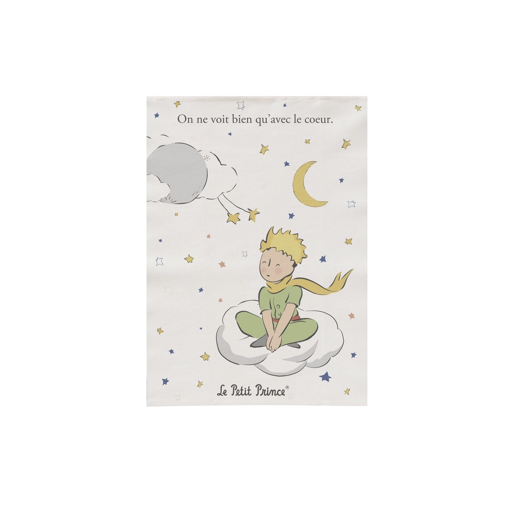 TORCHON 260 GR LE PETIT PRINCE BLANC