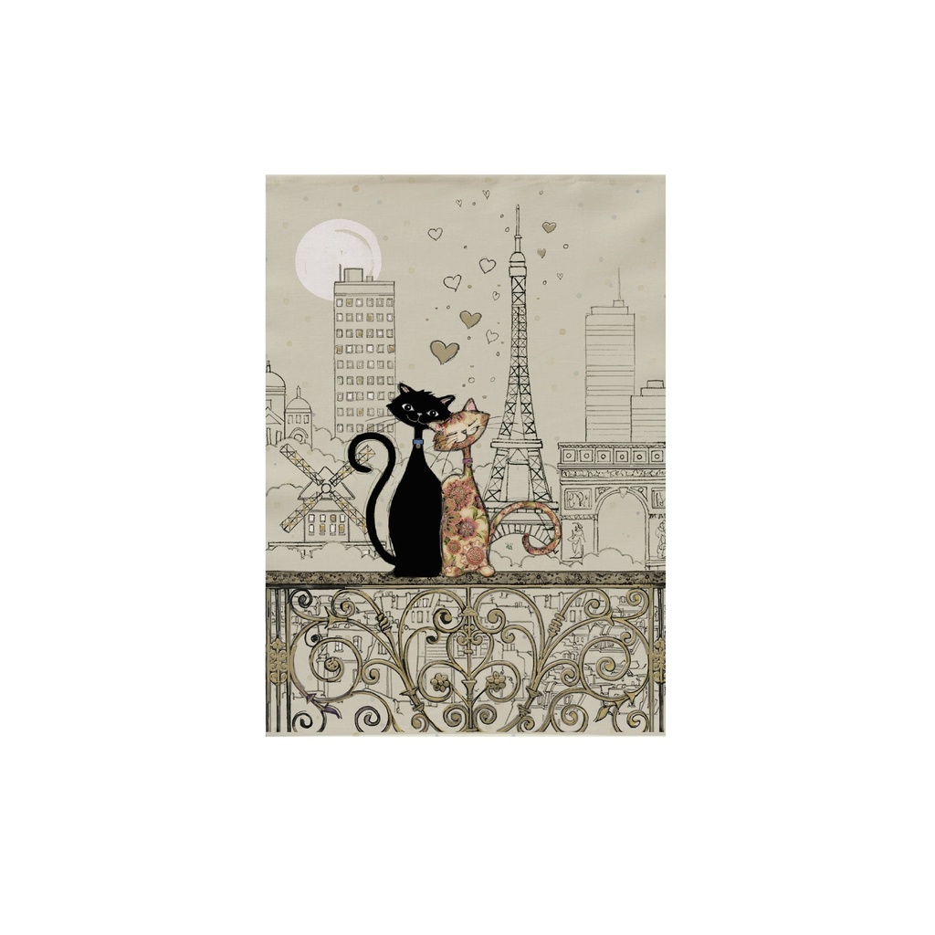 TORCHON BUG ART PARIS AMOUREUX