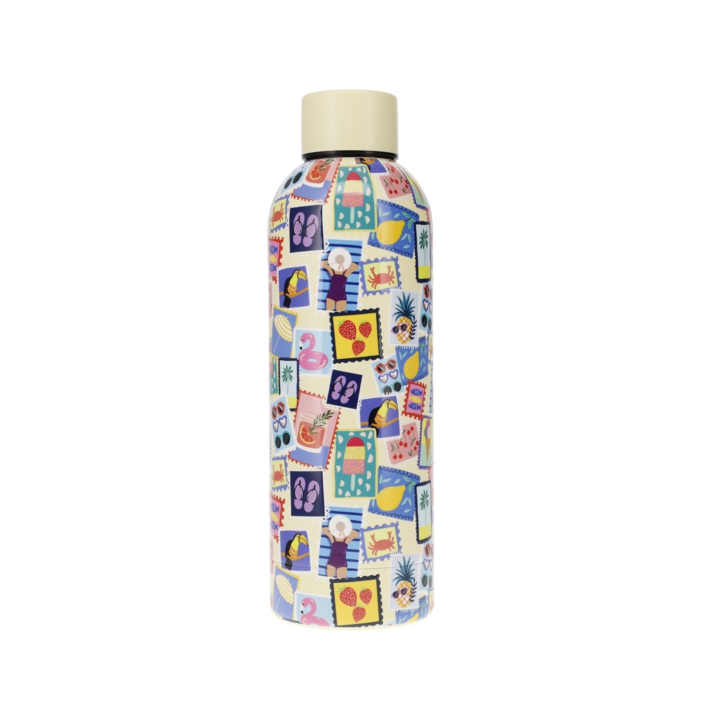 BOUTEILLE ISOTHERME 500ML ALL OVER 2 TIMBRES