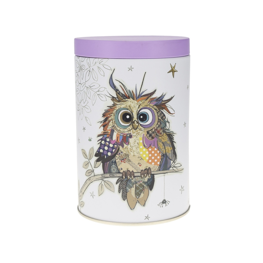 BOITE RONDE METAL KOOK BEBE CHOUETTE