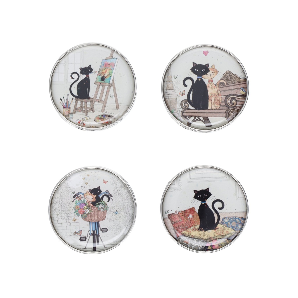 ACCROCHE SAC EN METAL BUG ART CHATS ASSORTIS