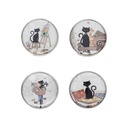 ACCROCHE SAC EN METAL BUG ART CHATS ASSORTIS