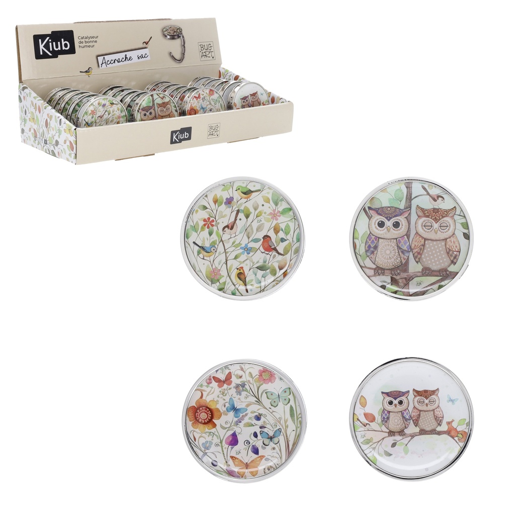 ACCROCHE SAC EN METAL PORTFOLIO ASSORTIS