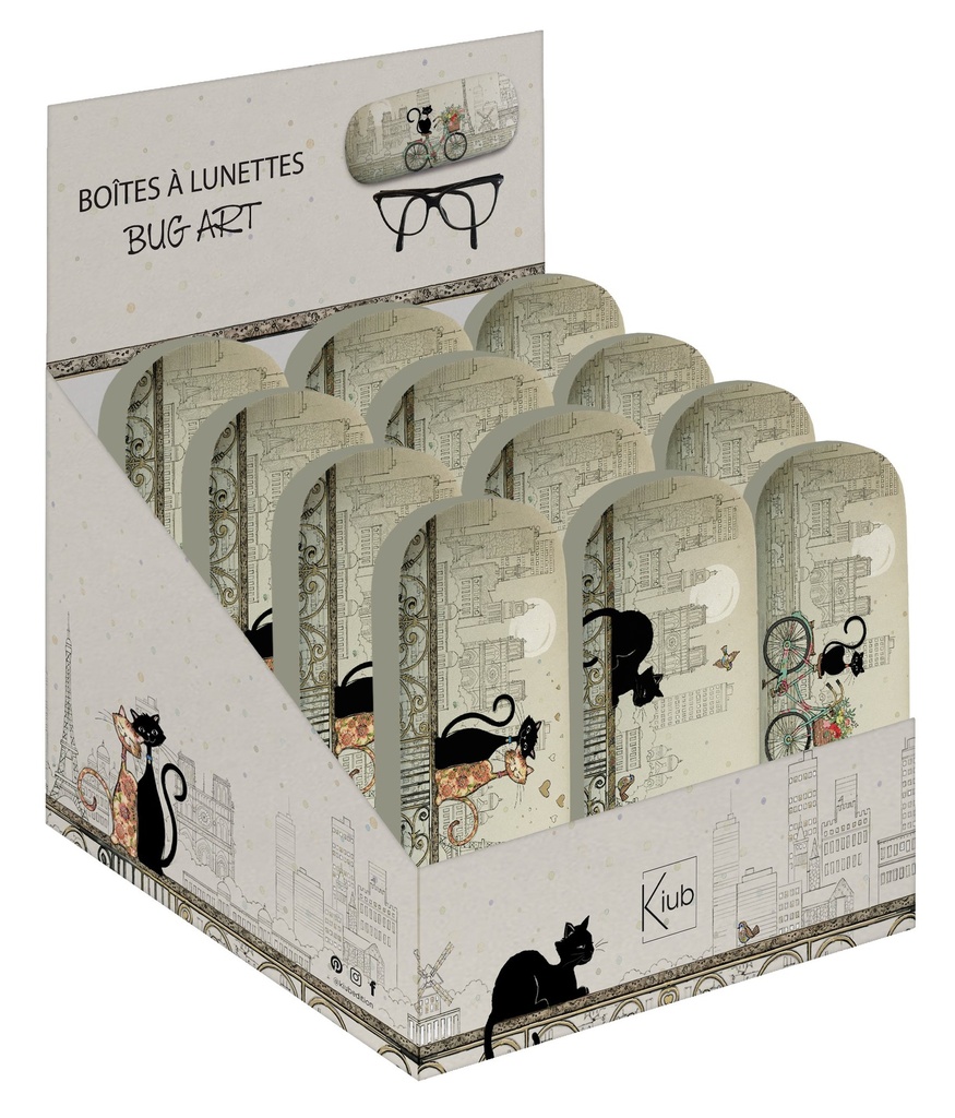 BOITE A LUNETTES RIGIDE BUG ART PARIS TE ASSORTIS