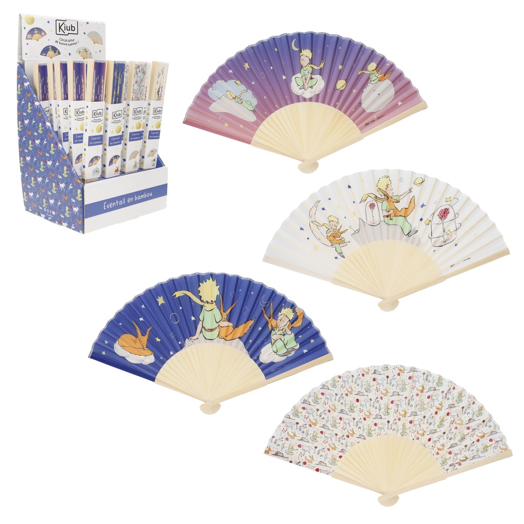 EVENTAIL BAMBOU LE PETIT PRINCE DEGRADE / LIBERTY