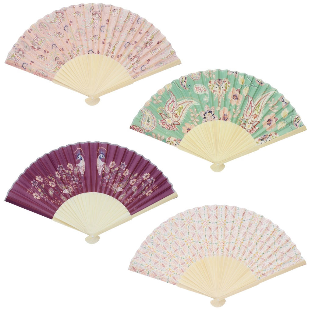 EVENTAIL BAMBOU ESPRIT CACHEMIRE