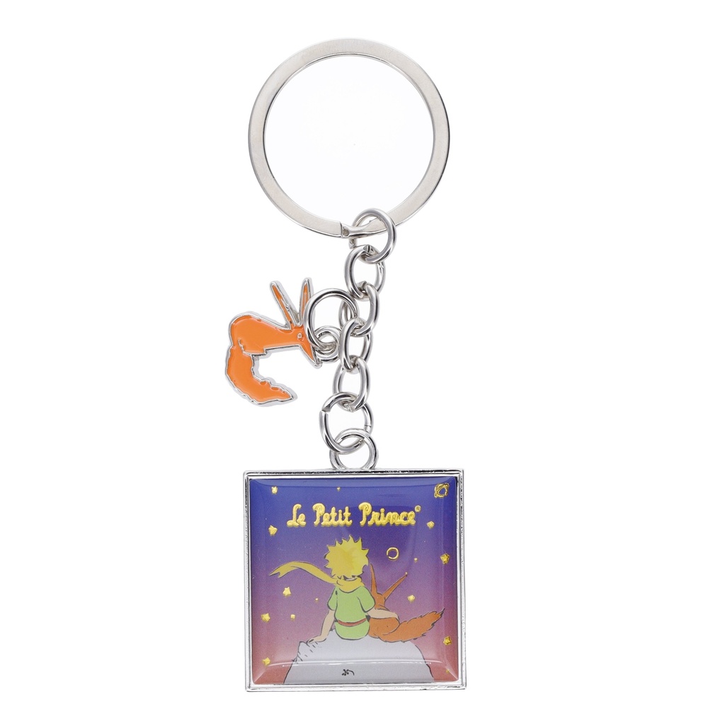 PORTE CLE CHARMS EN METAL LE PETIT PRINCE DEGRADE ASSIS RENARD