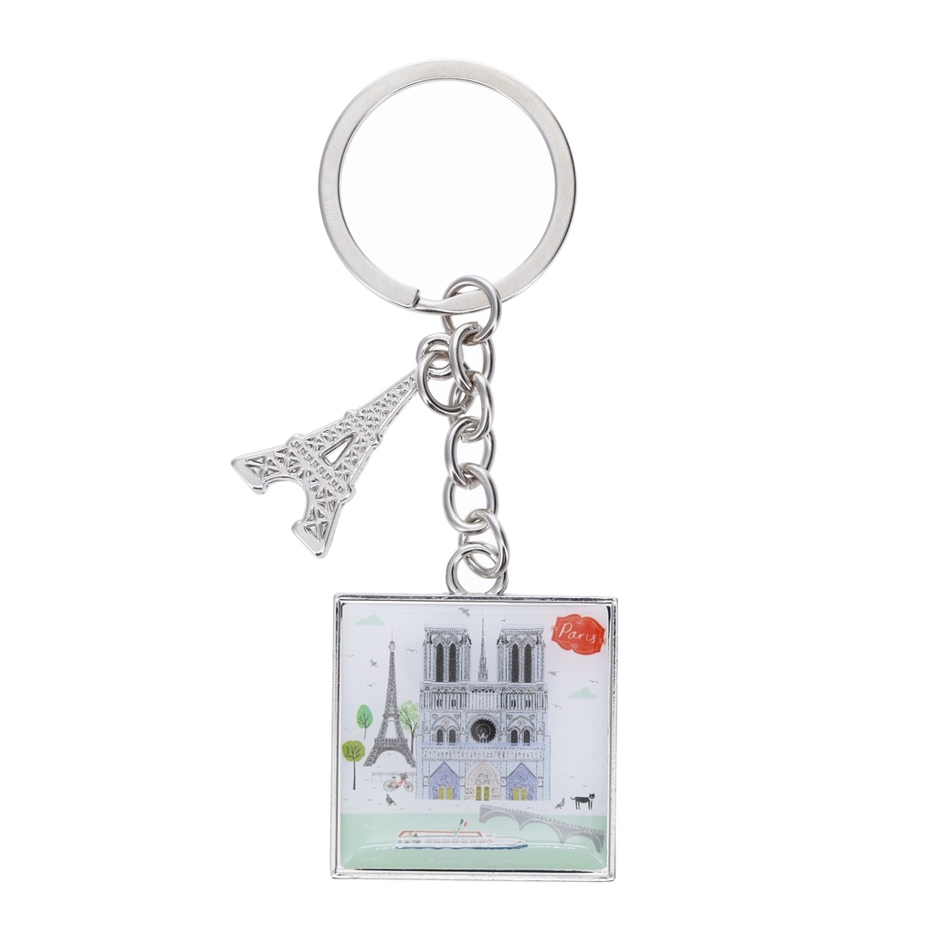 PORTE CLE CHARMS EN METAL LE TOUT PARIS TOITS
