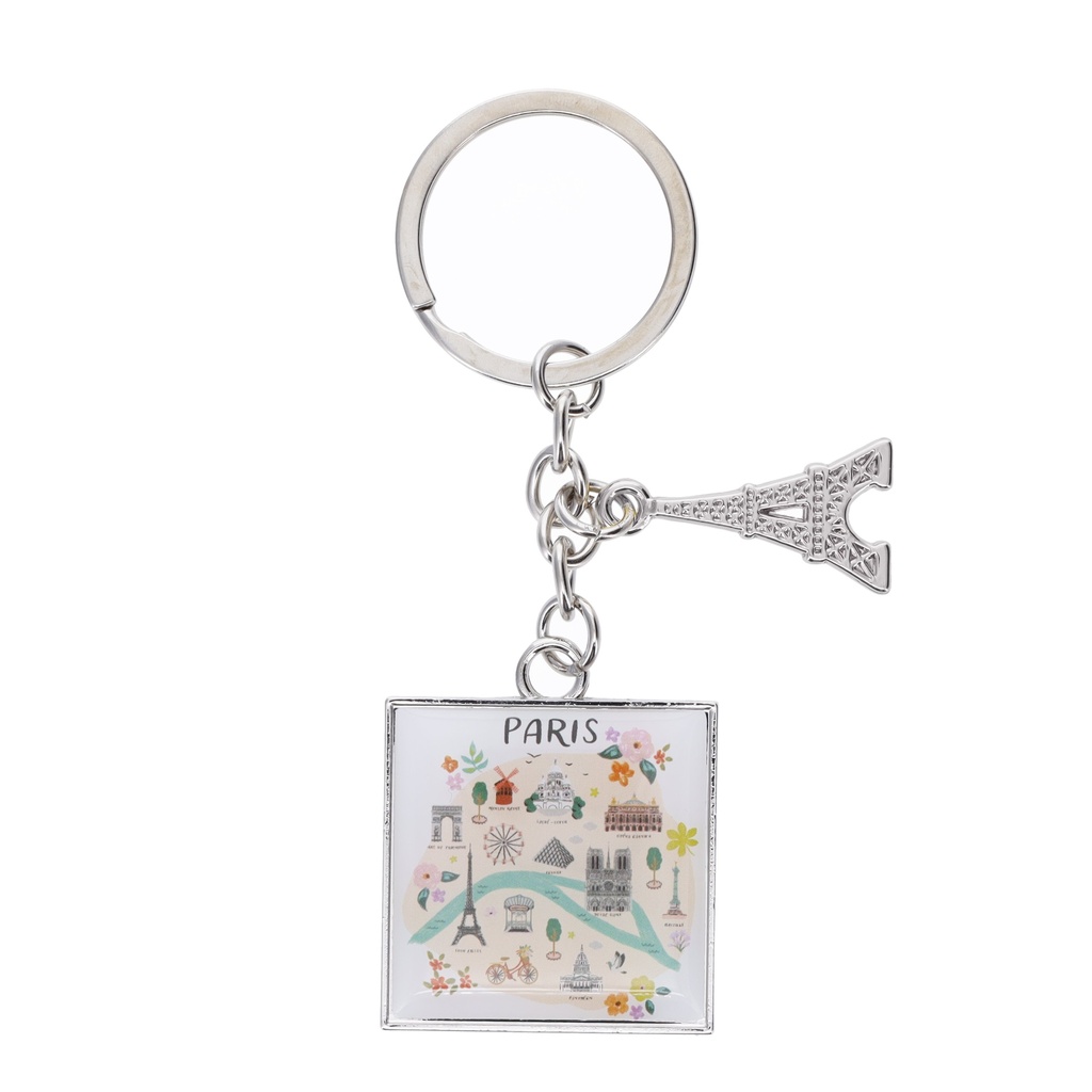 PORTE CLE CHARMS EN METAL PARIS JE T ADORE PLANS