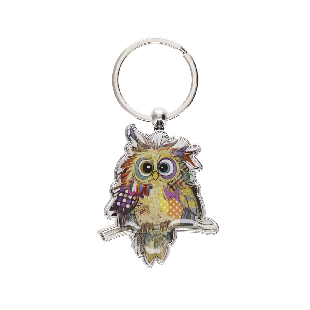 PORTE CLE EN FORME EN METAL KOOK BEBE CHOUETTE
