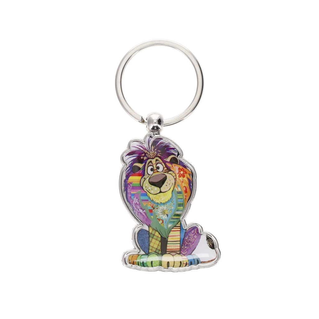 PORTE CLE EN FORME EN METAL KOOK LION