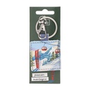 PORTE CLE CARRE EN PU PASSION SPORTS D HIVER