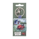 PORTE CLE CARRE EN PU PASSION JARDINAGE