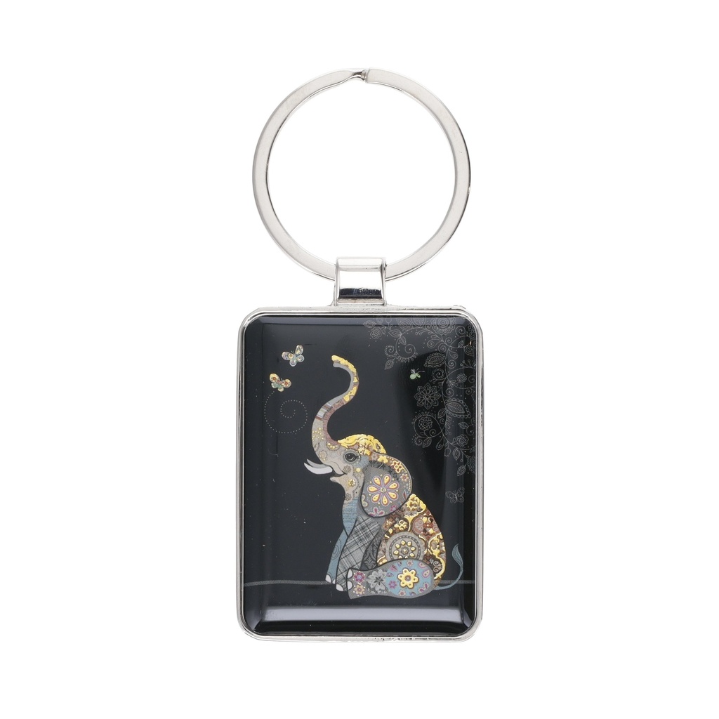 PORTE CLE RECTANGLE JEWELS ELEPHANTEAU