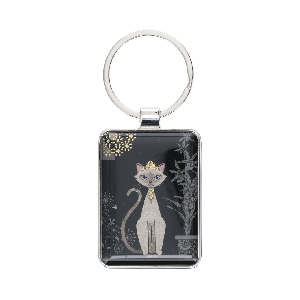 PORTE CLE RECTANGLE JEWELS SIAMOIS