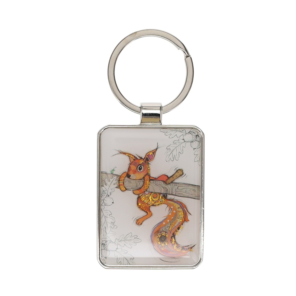 PORTE CLE RECTANGLE KOOK AP ECUREUIL