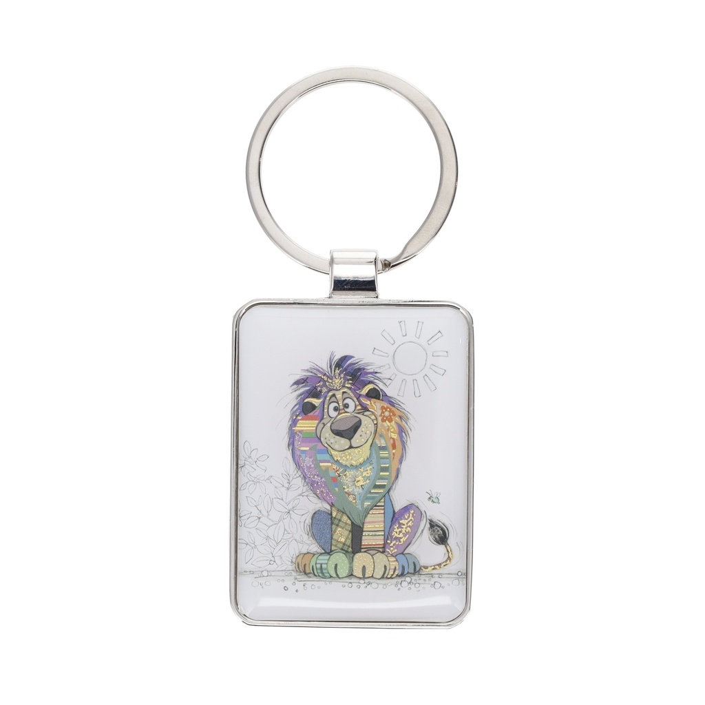 PORTE CLE RECTANGLE KOOK LION