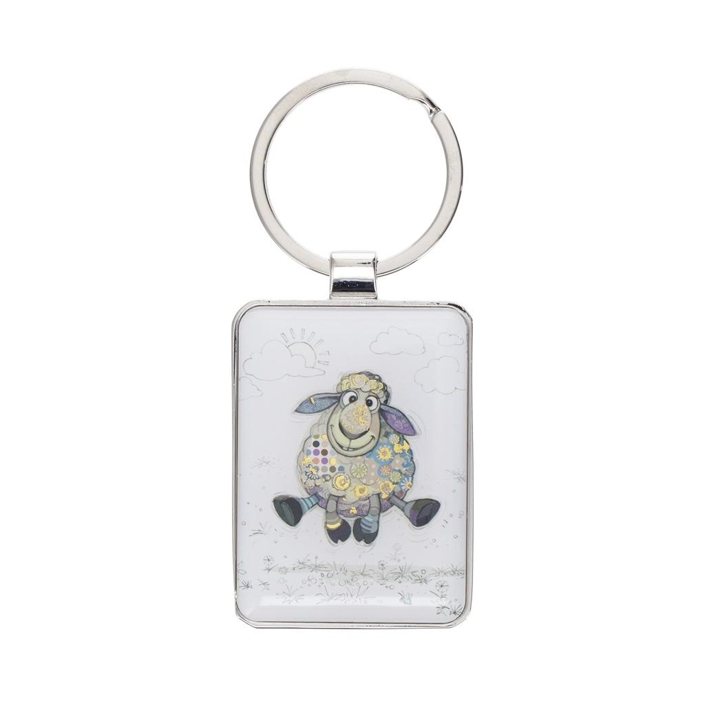 PORTE CLE RECTANGLE KOOK MOUTON