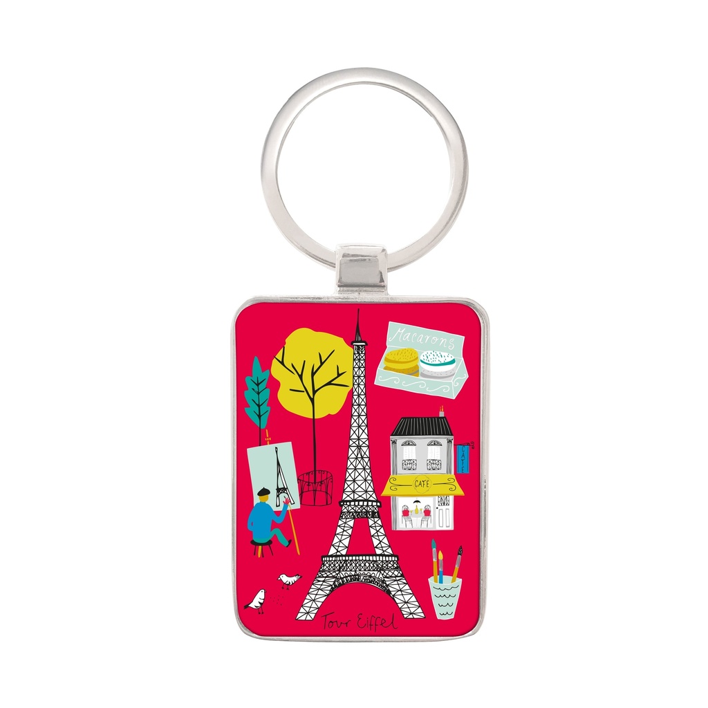 PORTE CLE RECTANGLE LE TOUT PARIS TOUR EIFFEL