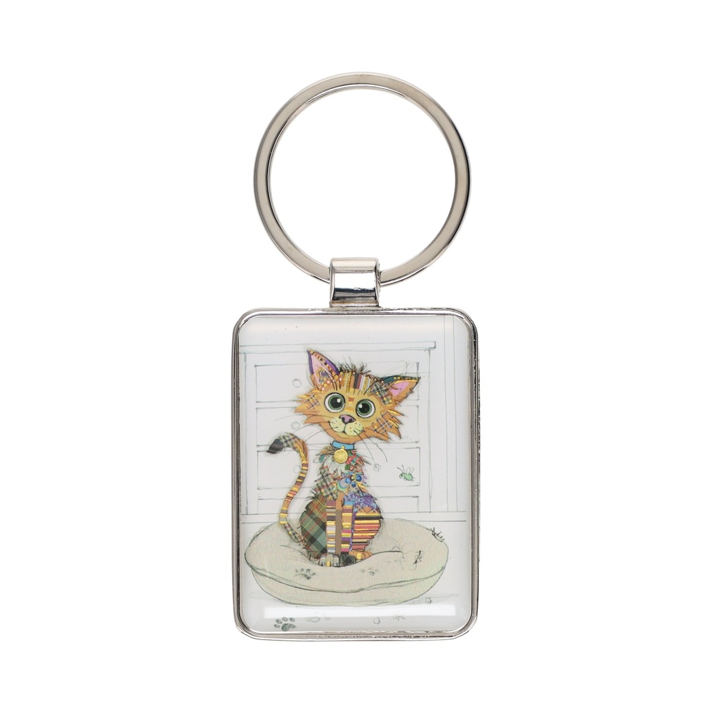 PORTE CLE RECTANGLE KOOK ENFANTS CHAT MIGNON
