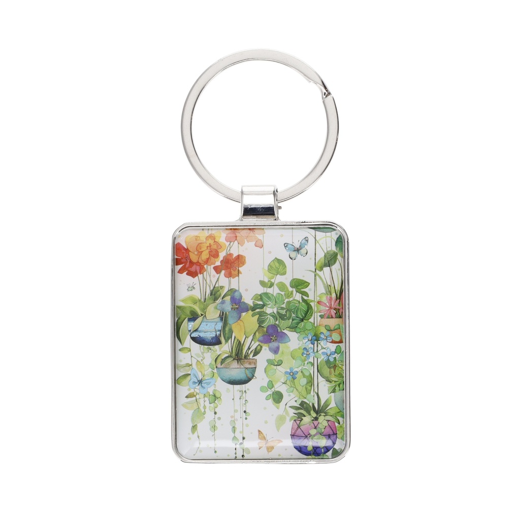 PORTE CLE RECTANGLE PORTFOLIO PLANTES SUSPENDUES