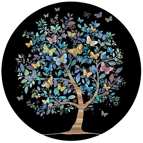 MAGNET ROND BUG ART JEWELS ARBRE DE VIE