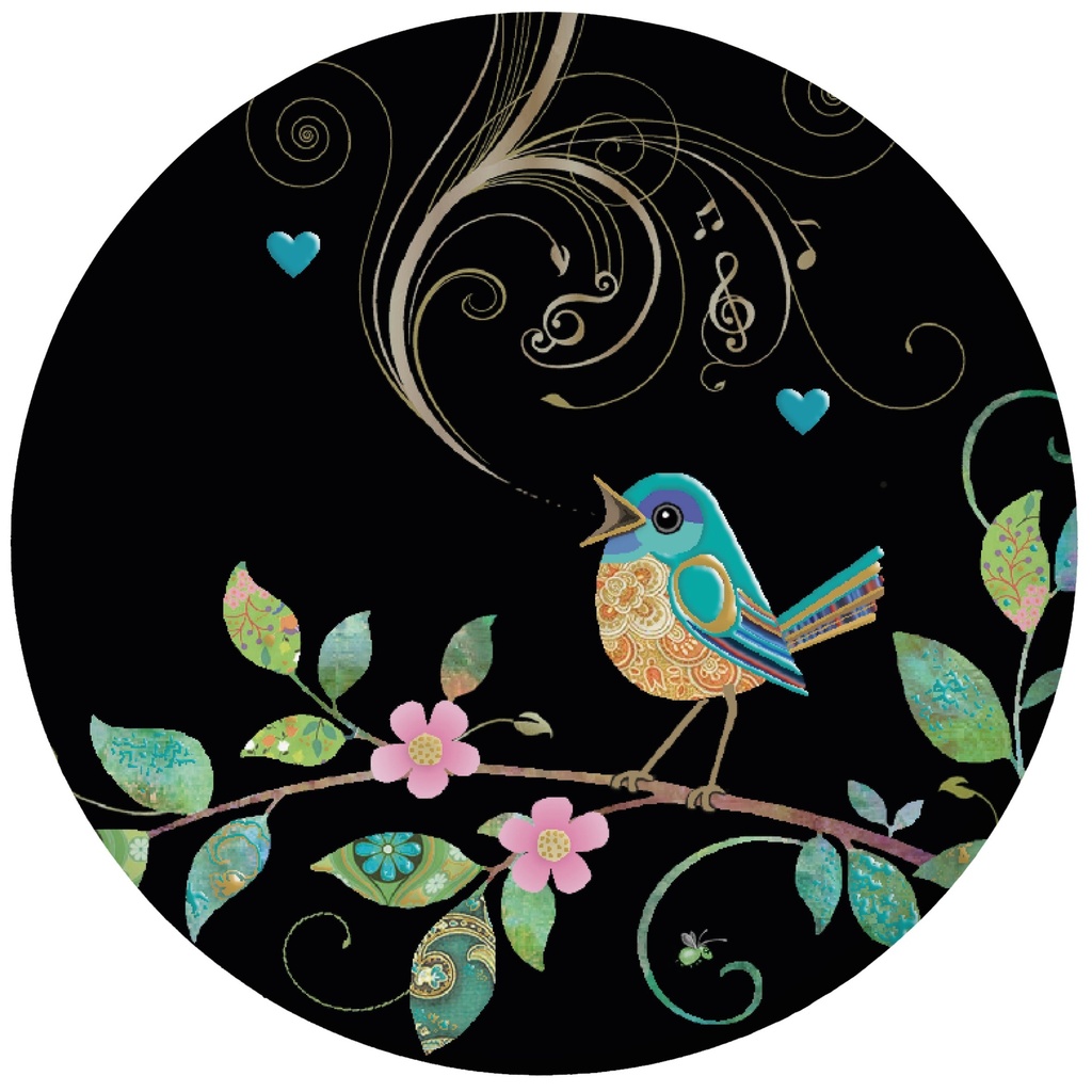 MAGNET ROND BUG ART JEWELS OISEAU