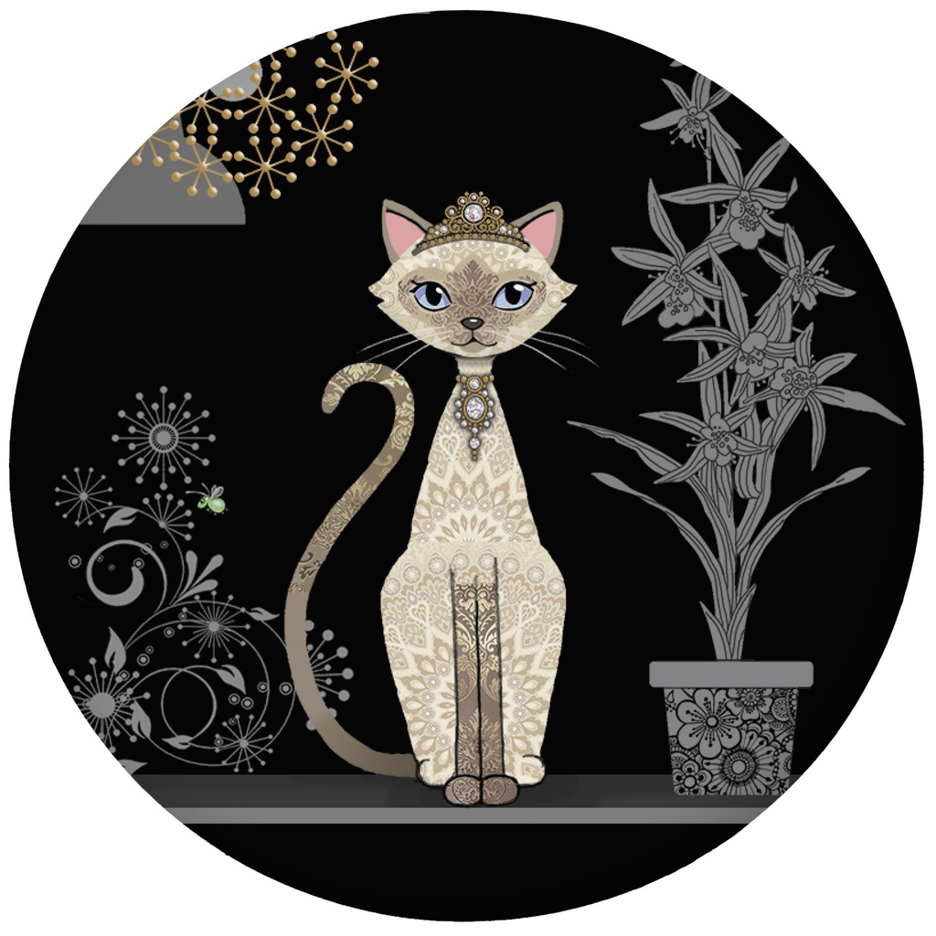 MAGNET ROND JEWELS SIAMOIS