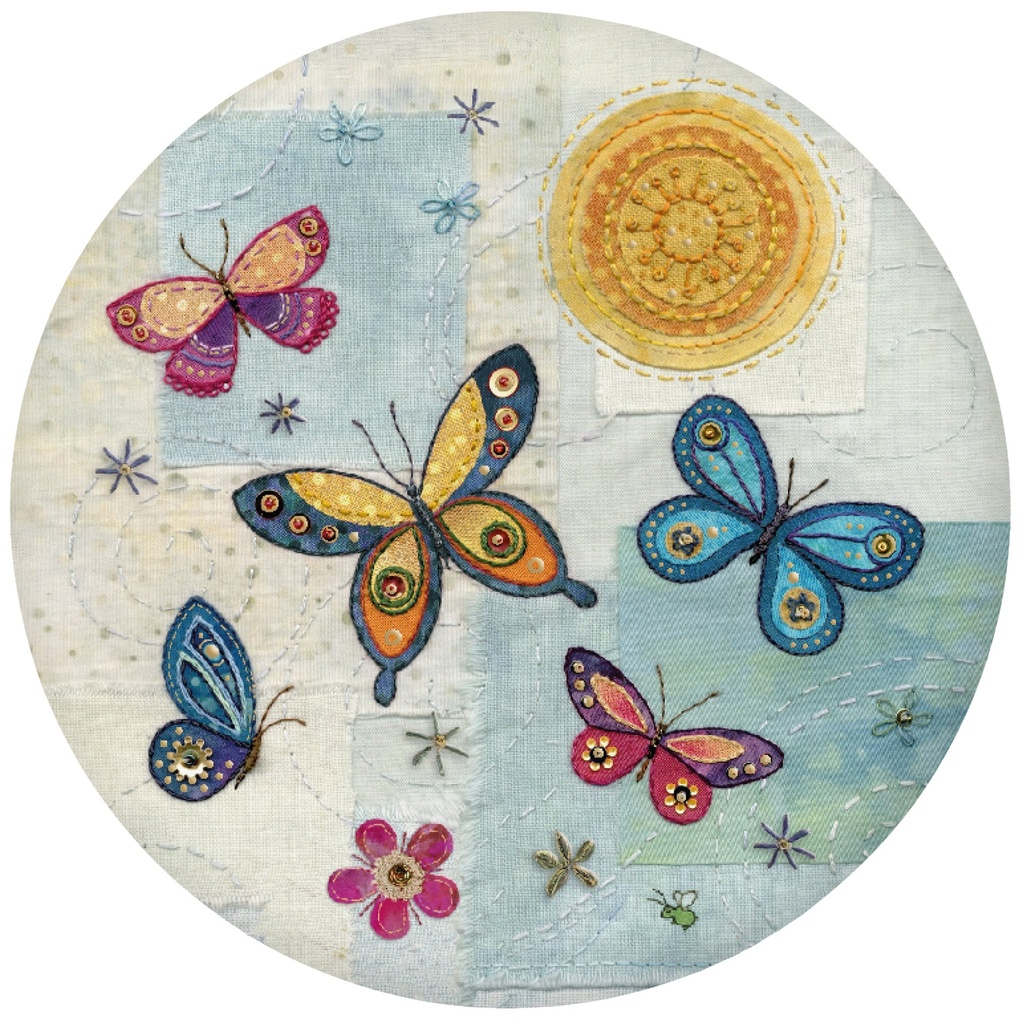 MAGNET ROND BUG ART AMYS PAPILLONS