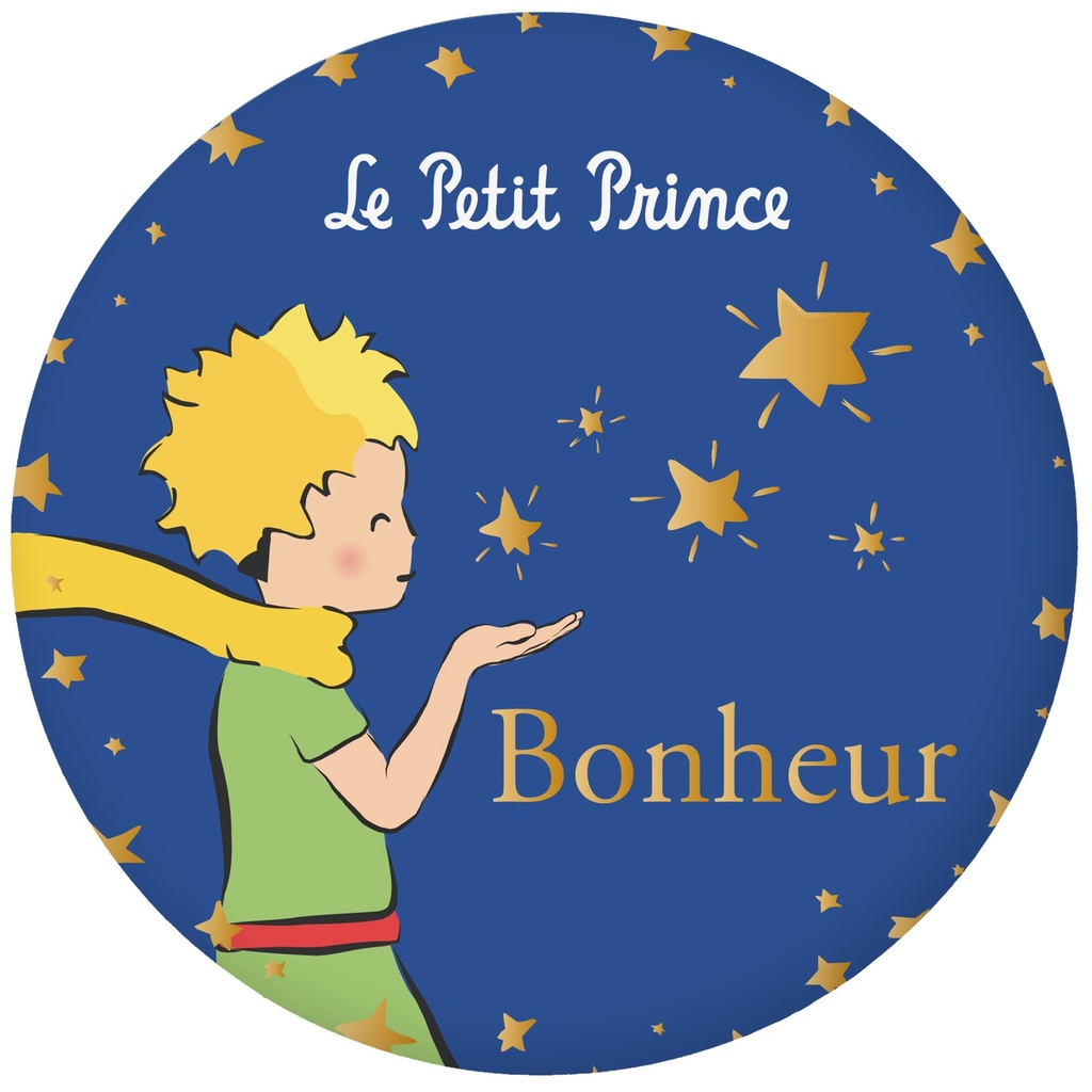 MAGNET ROND LE PETIT PRINCE BONHEUR