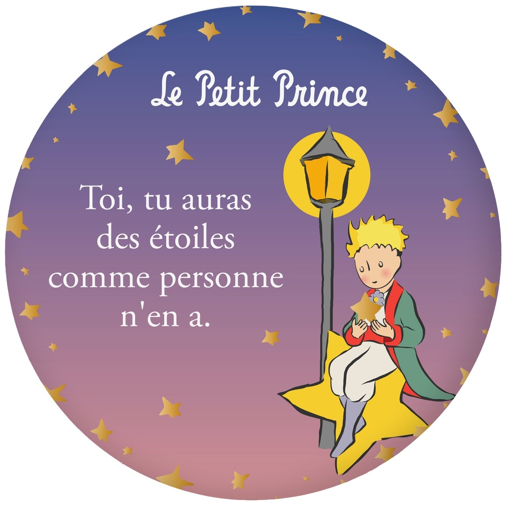 MAGNET ROND LE PETIT PRINCE DEGRADE LAMPADAIRE