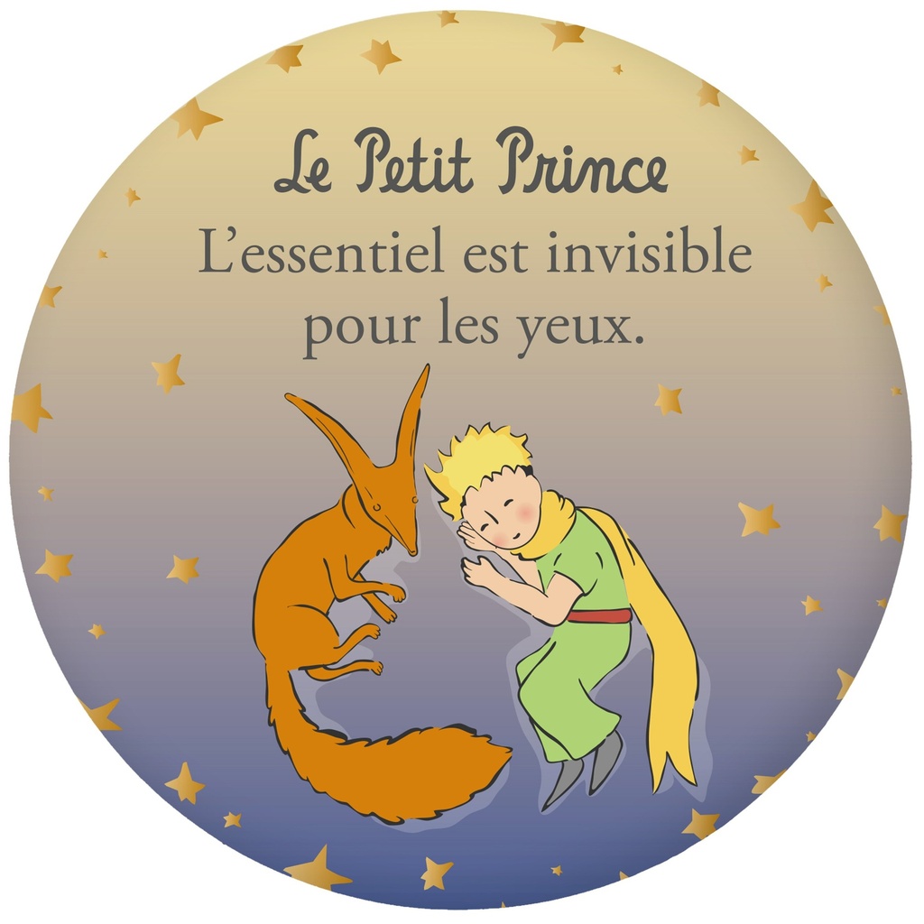 MAGNET ROND LE PETIT PRINCE DEGRADE RENARD