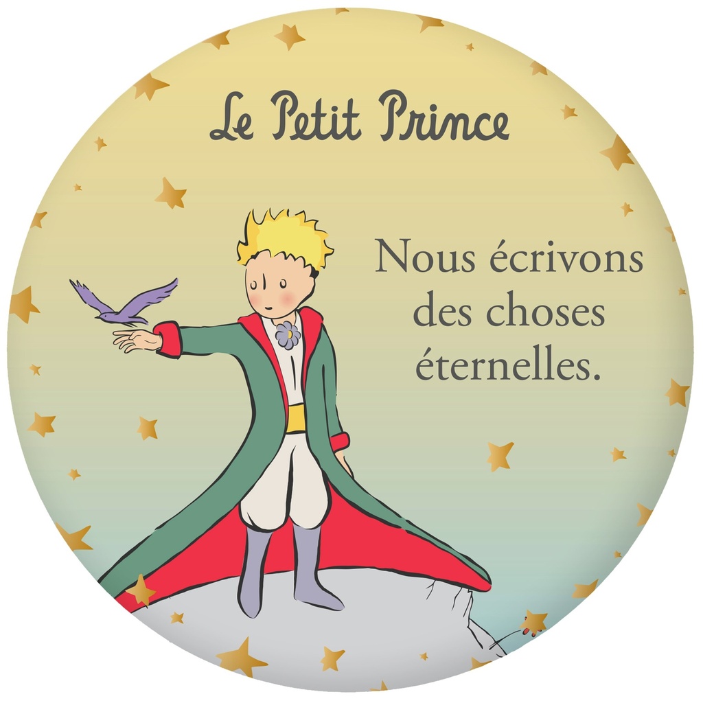 MAGNET ROND LE PETIT PRINCE DEGRADE CAPE
