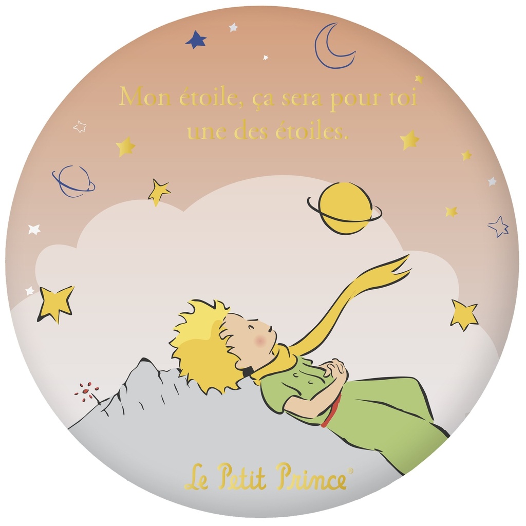 MAGNET ROND LE PETIT PRINCE DEGRADE CLAIR
