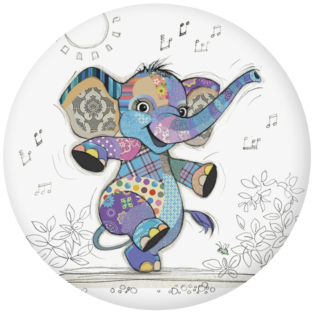 MAGNET ROND KOOK ELEPHANTEAU