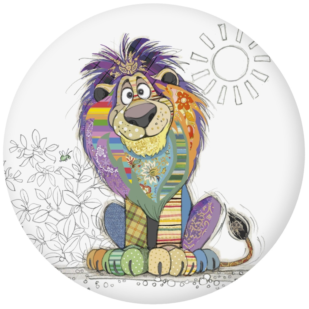 MAGNET ROND KOOK LION