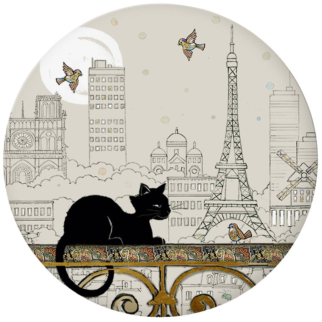 MAGNET ROND BUG ART PARIS TE OISEAU