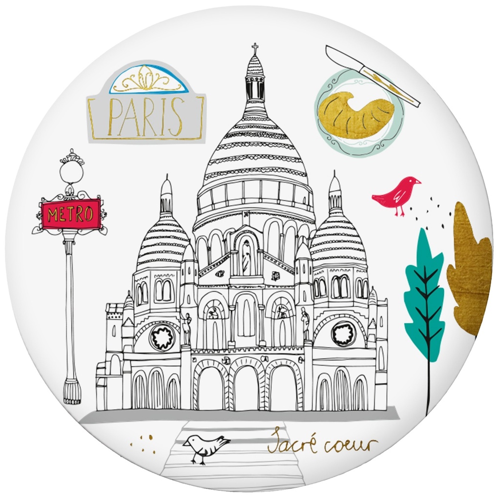 MAGNET ROND LE TOUT PARIS SACRE COEUR
