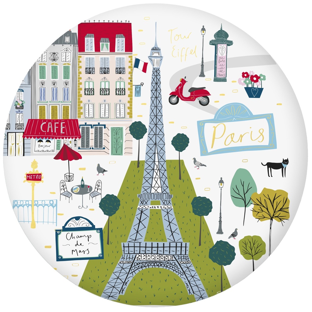 MAGNET ROND LE TOUT PARIS CHAMPS DE MARS