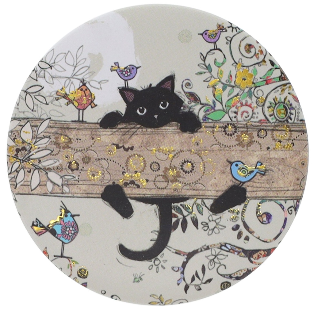 MAGNET ROND BUG ART CHATON BRANCHE