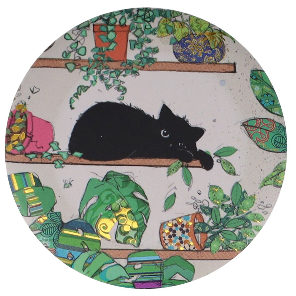 MAGNET ROND BUG ART CHATON PLANTES