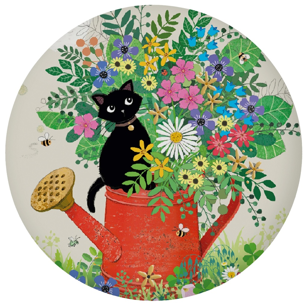 MAGNET ROND BUG ART CHATON ARROSOIR