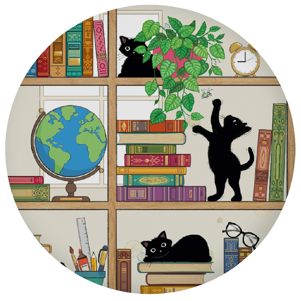 MAGNET ROND BUG ART CHATONS BIBLI